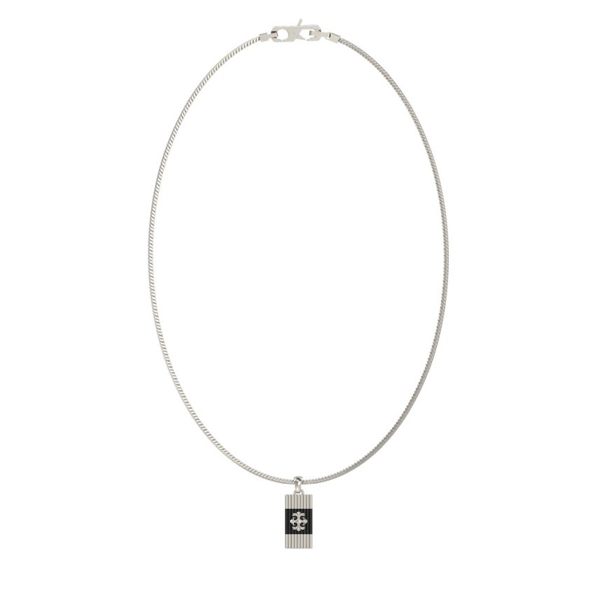 Guess - Halskette mit Anhänger, Rebel Moon, 66cm, Silber