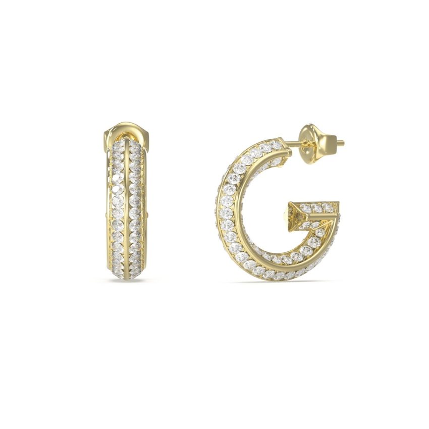 Guess - Ohrringe, G Crystal, 20mm, Gold