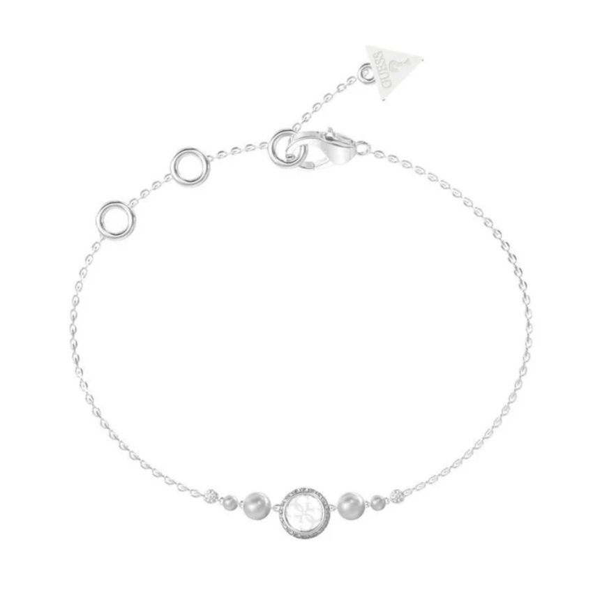 Guess - Armband, Tiny Pearly, 14.5+4CM, Silber