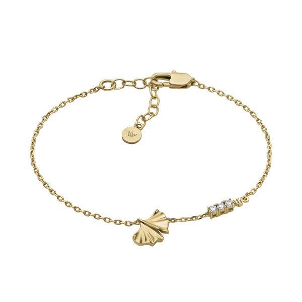 Emporio Armani Damen Armband Gold Ginkgo Zirkonia EGS3263710