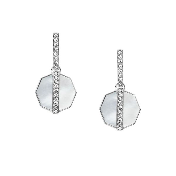 Fossil - Ohrstecker, Jewelry, One Size, Silberfarben