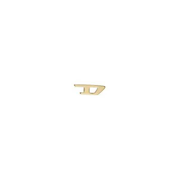 Diesel Unisex Ohrring DX1520710 – Goldener Edelstahl‑Stud für Sie & Ihn