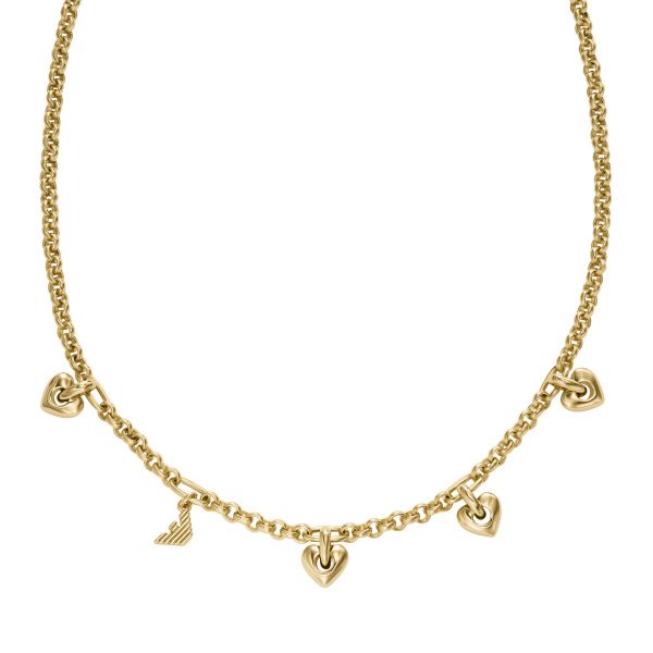 Emporio Armani Damen Halskette EGS3267710 – Vergoldete Eleganz