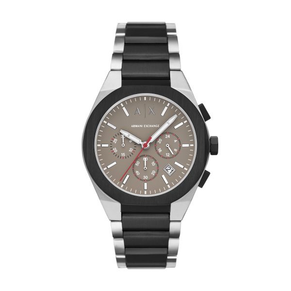 Armani Exchange AX4199 Herren Chronograph – Stilvolle Edelstahl Uhr in Schwarz & Grau