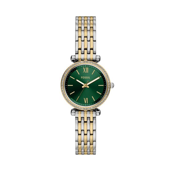 Fossil - Analoguhr, Carlie, 28mm, Zweifarbig