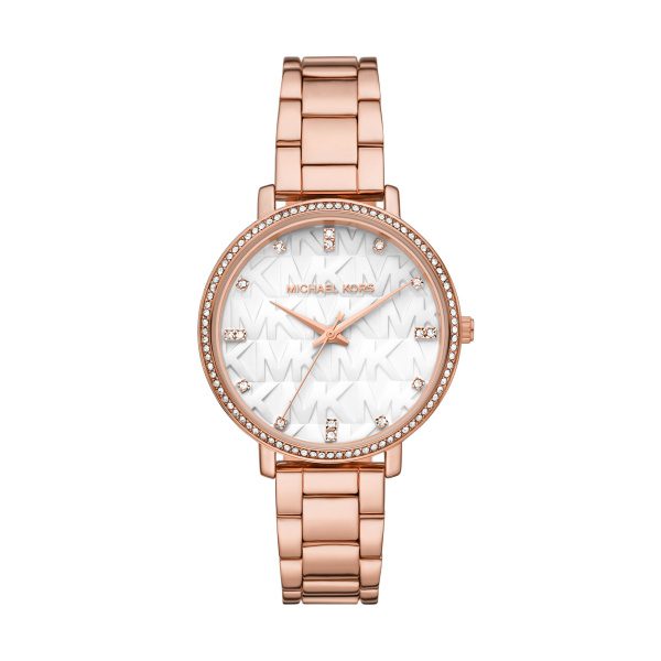 Michael Kors Damen Uhr MK4917 – Elegante Roségold Uhr mit Kristallakzenten
