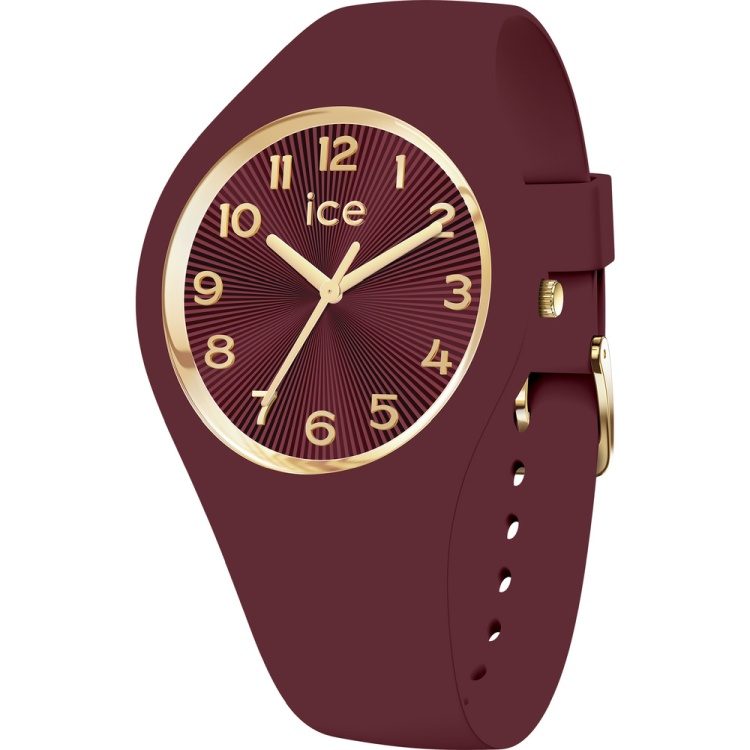 Ice Watch - Analoguhr, ICE champagne, 37mm, Weinrot