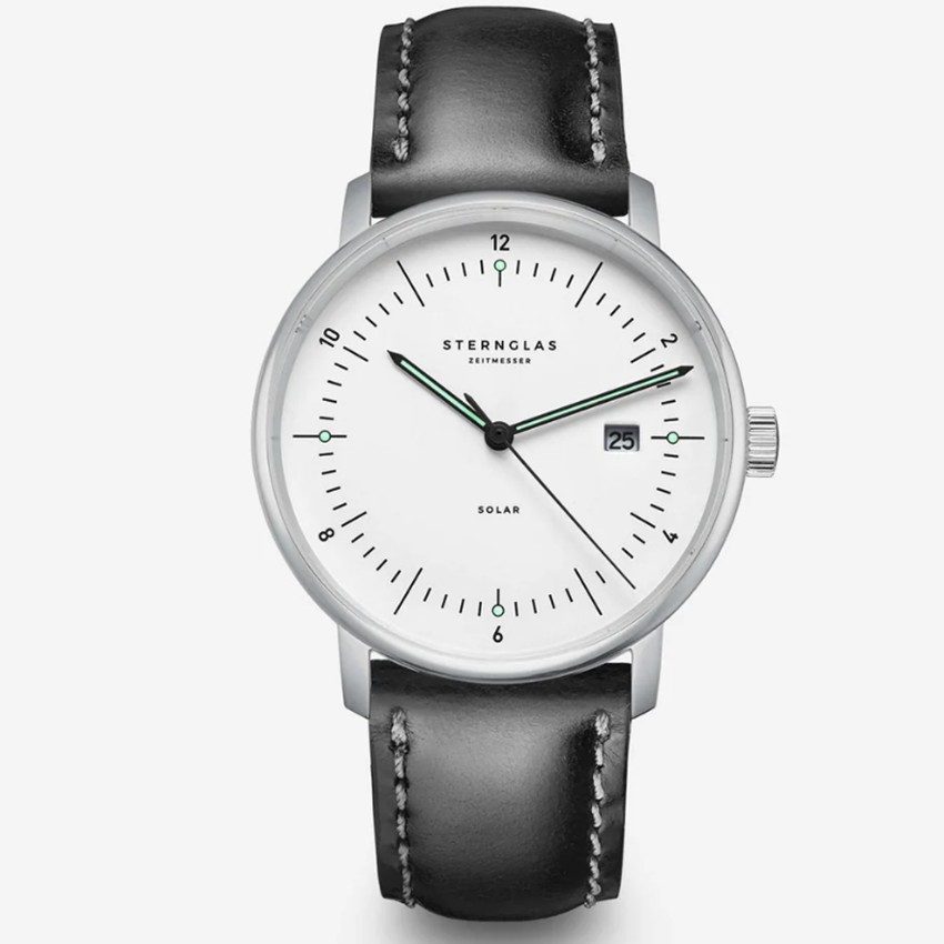 Sternglas - Analoguhr, Naos Solar, 38mm, Black