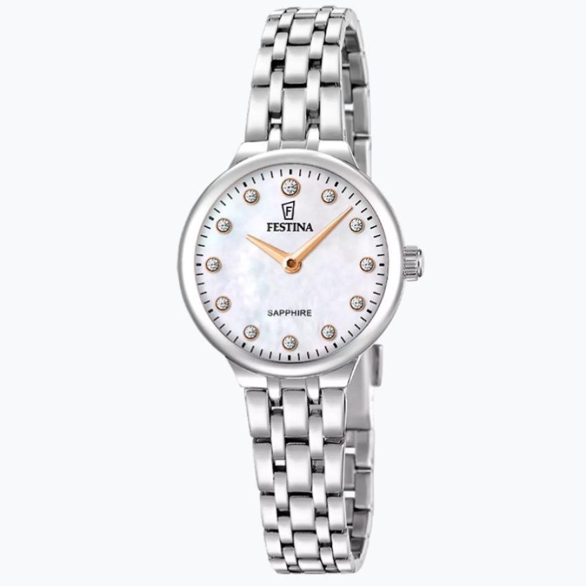 Festina - Analoguhr, Mademoiselle, 26mm, Silber