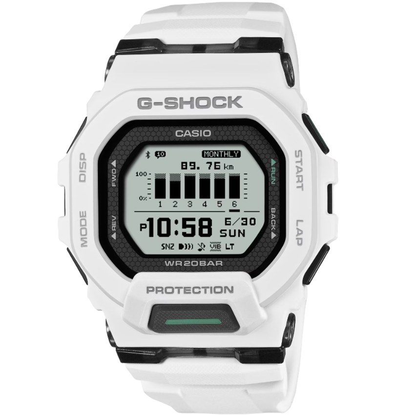 CASIO - Digitaluhr, G-shock G-squad, 48mm, Weiss