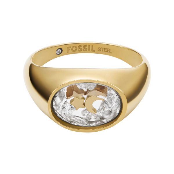 Fossil - Ring, Sutton, 56, Goldfarben