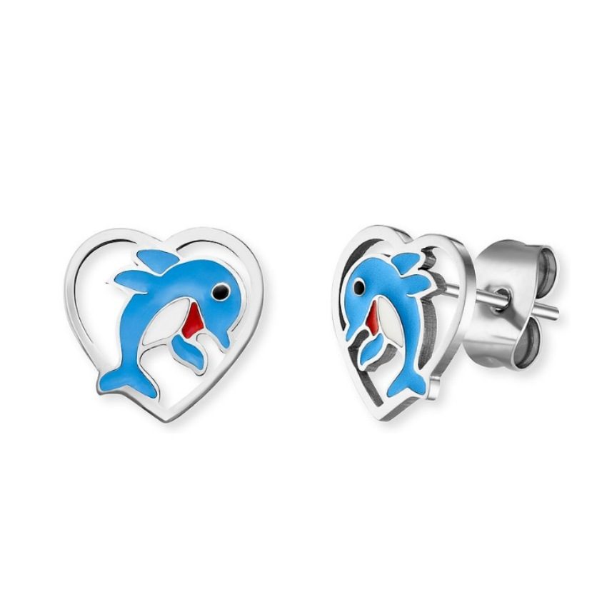 Herzengel HEES-DOLPH-HEART-S Kinder Ohrringe