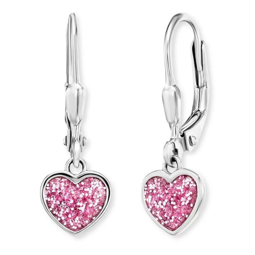 Herzengel HEES-GLITTHEART-H Kinder Ohrringe