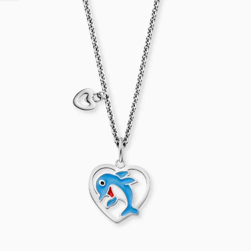 Herzengel HENS-DOLPHIN-HEART Kinder Halskette