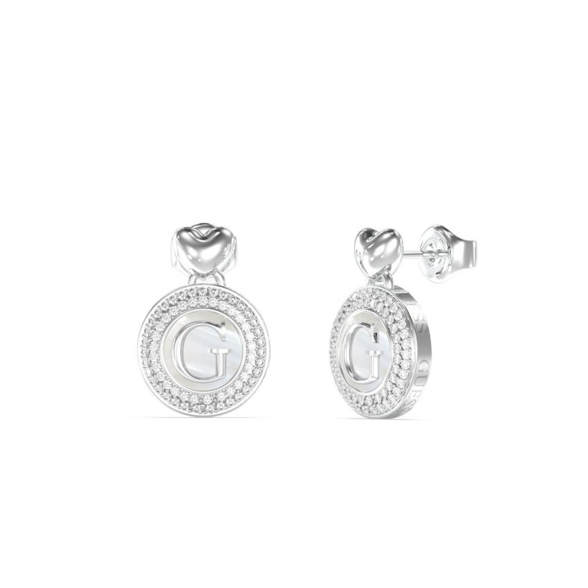Guess - Ohrringe, G Talisman, One Size, Silber