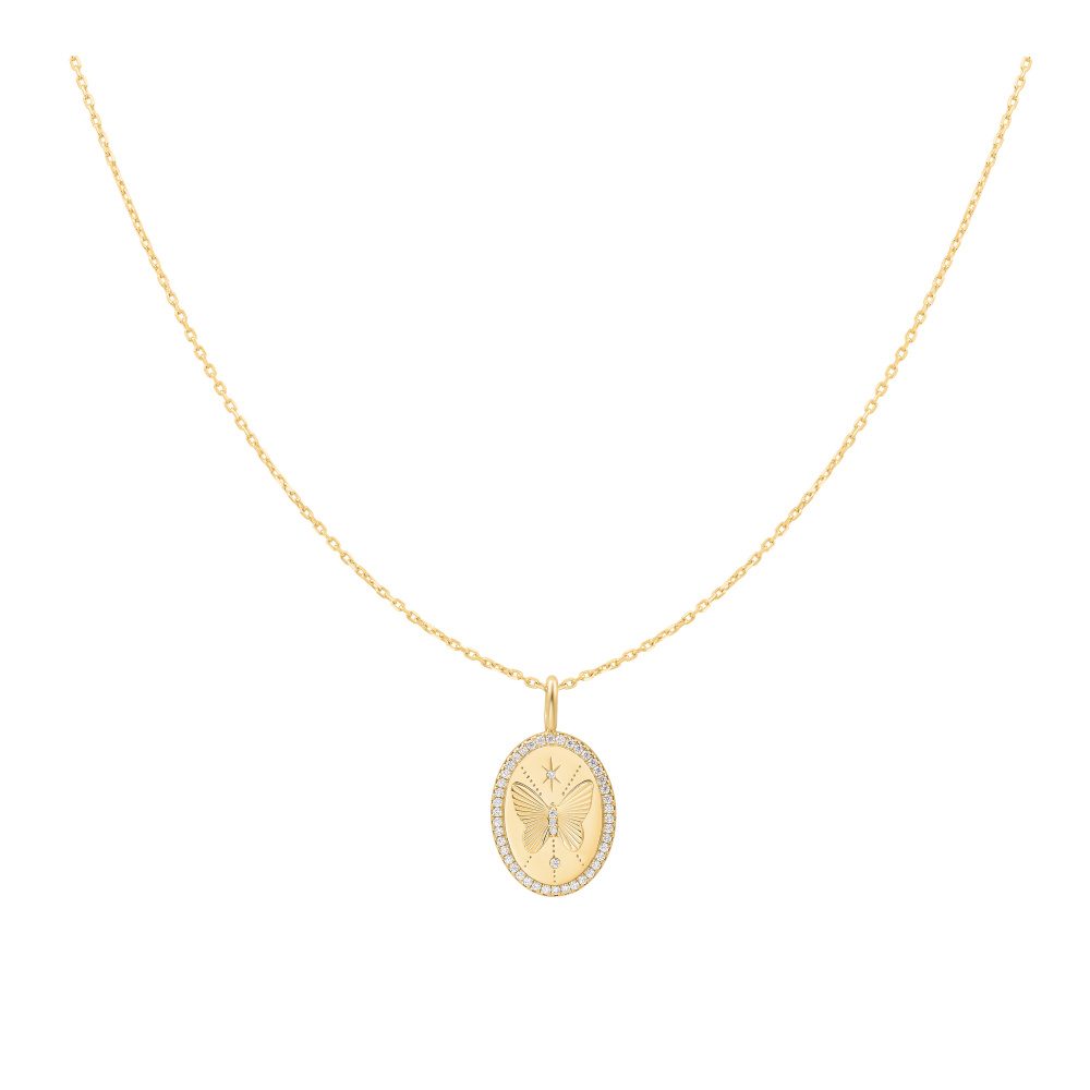 ANIA HAIE - Halskette, Sunny Sparkler, 45.5CM, Goldfarben