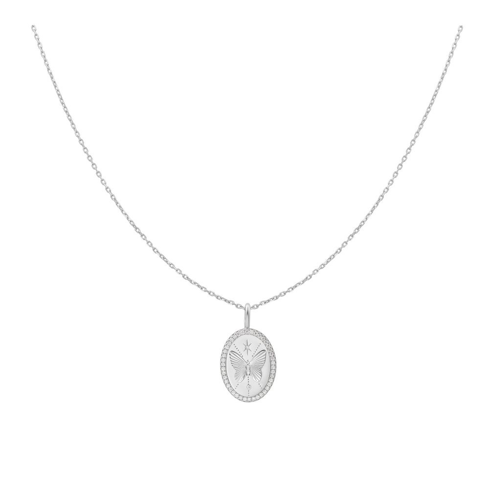 ANIA HAIE - Halskette, Sunny Sparkler, 45.5CM, Silber