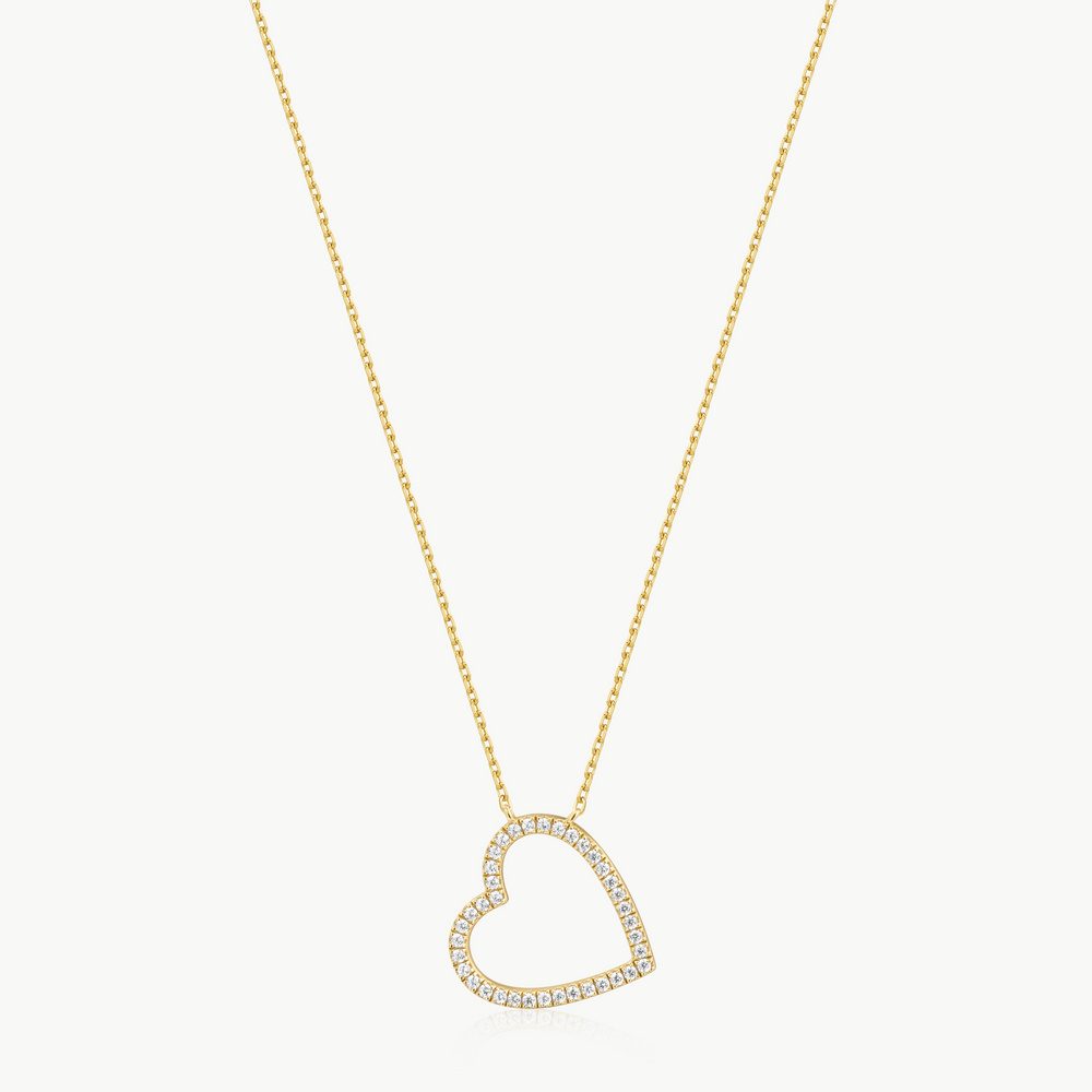 ANIA HAIE - Halskette, Heart Xpress, 45.5CM, Goldfarben