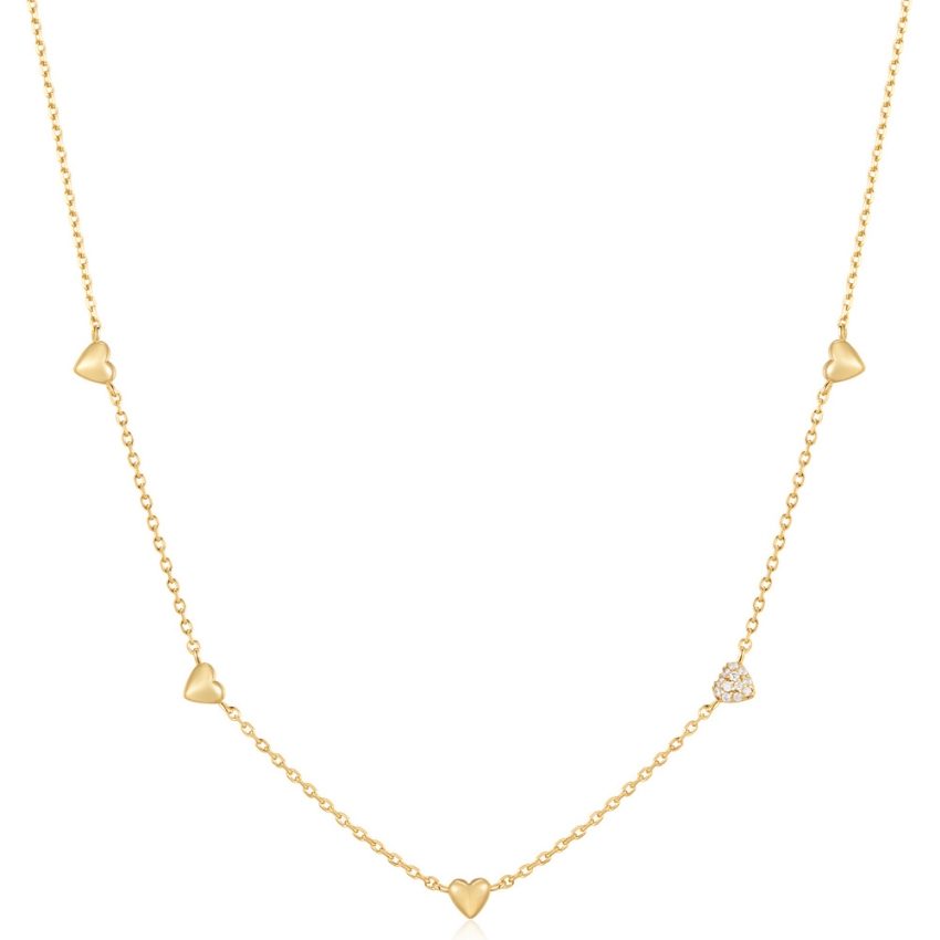 ANIA HAIE - Halskette, Starlit Drops, 40.5+5CM, Goldfarben