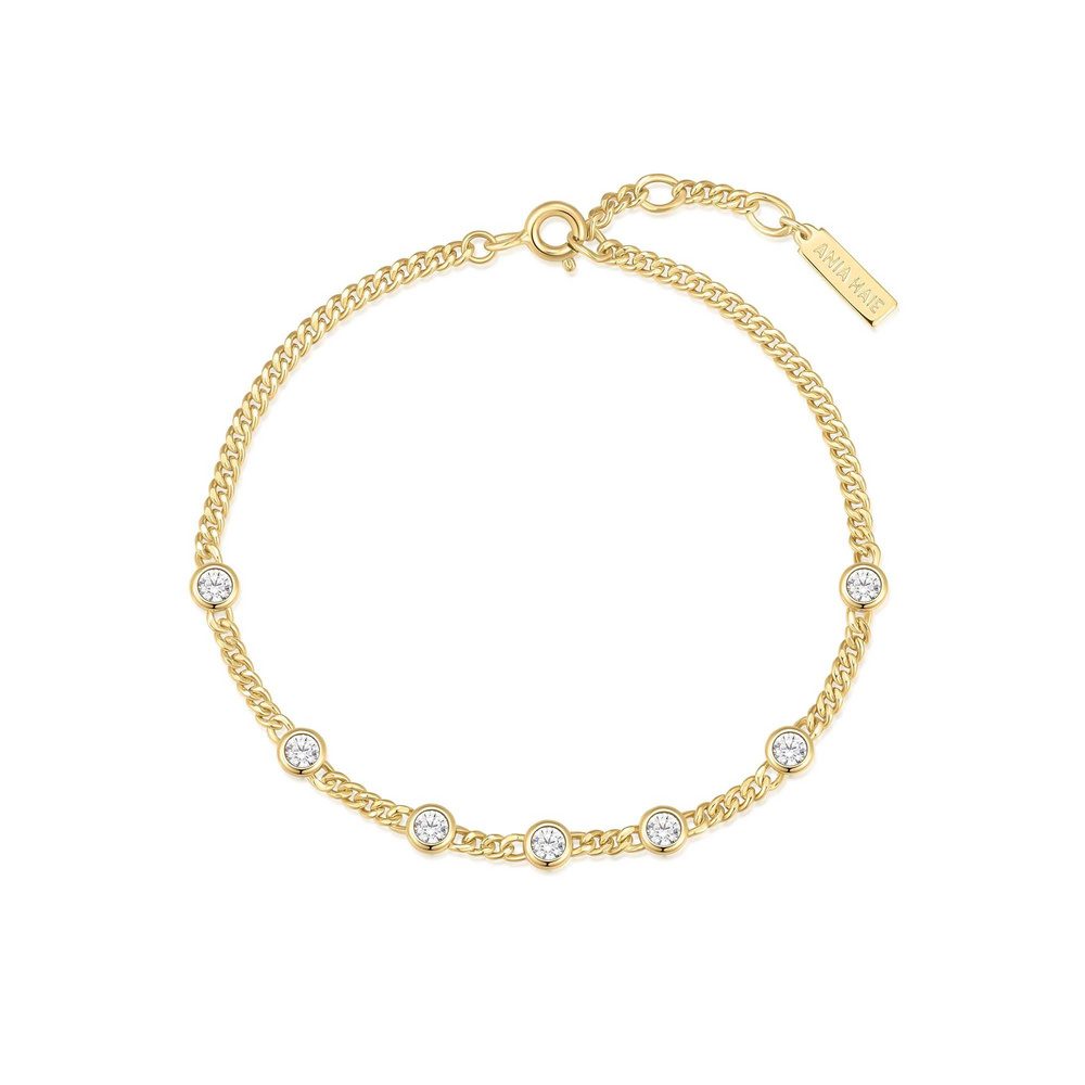 ANIA HAIE - Armband, Melodic Poet, 16.5+2CM, Goldfarben