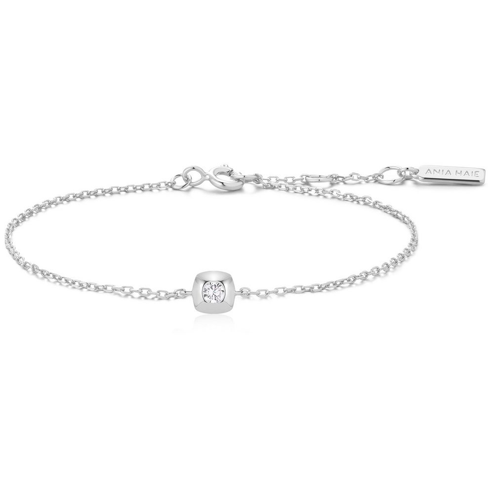 ANIA HAIE - Armband, Tide Echo, 16.5+2CM, Silber