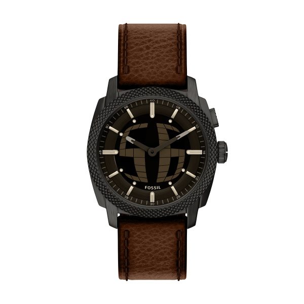 Fossil - Digitaluhr, Machine Big Tic, 41mm, Braun