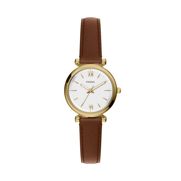 Fossil - Analoguhr, Carlie, 28mm, Braun