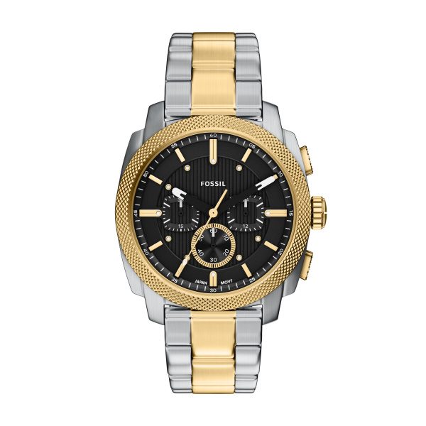 Fossil - Chronograph Uhr, Machine, 44mm, Multicolor