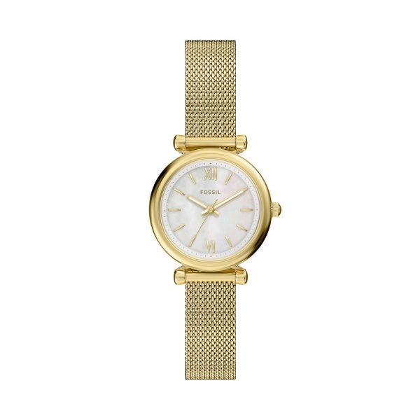 Fossil - Analoguhr, Carlie, 28mm, Gold