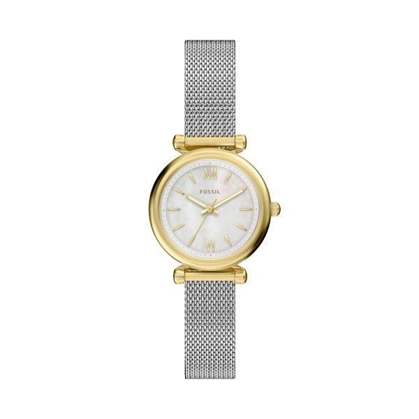 Fossil - Analoguhr, Carlie, 28mm, Silber