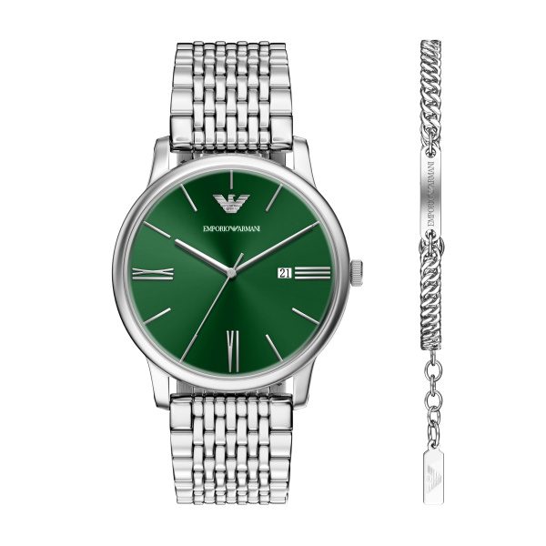Emporio Armani AR80087SET Herrenuhr Set
