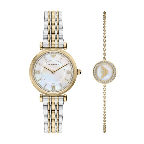 Emporio Armani AR80086SET Armband Set Uhr