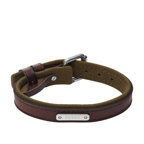 Fossil - Armband, Everett, One Size, Silberfarben