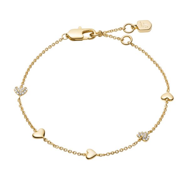 Fossil - Armband, Sutton, 16.5+2.5CM, Goldfarben