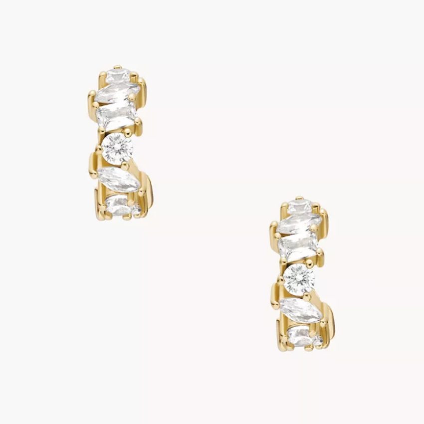 Fossil - Ohrstecker, Ellis, One Size, Goldfarben