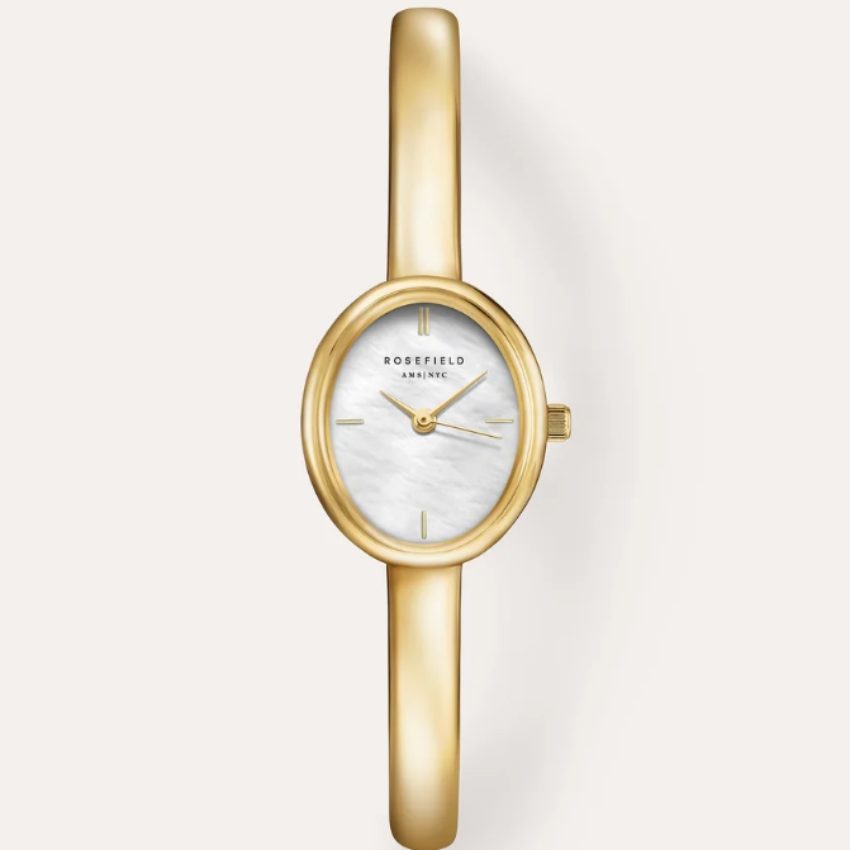 Rosefield - Analoguhr, Studio - Medium 62mm, 24mm, Goldfarben