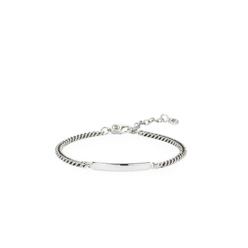 Buddha to Buddha 001J0190701 Mini Essential Bar Silver Herren Armband