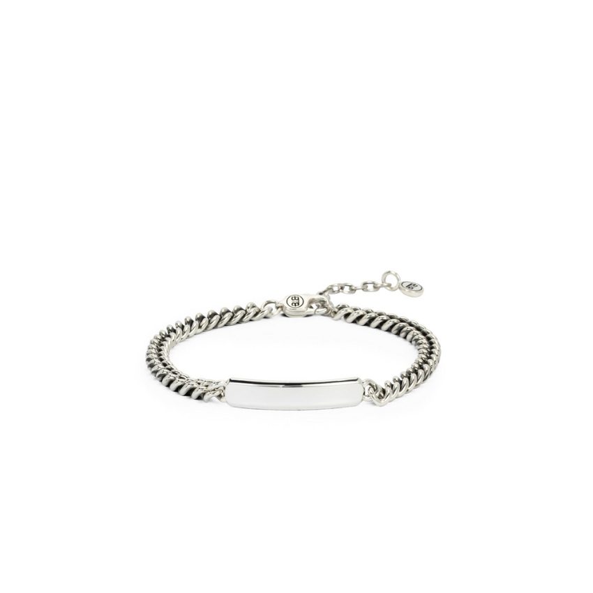 Buddha to Buddha 001J0190801 Essential Bar Silver Herren Armband