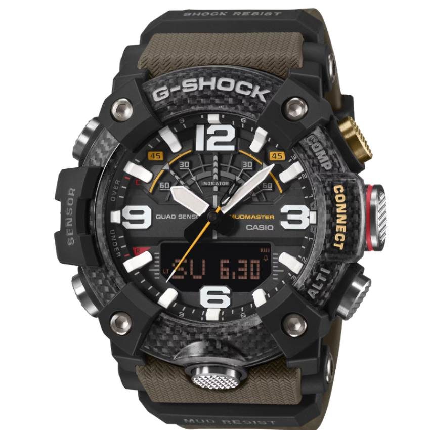 CASIO - Multifunktionsuhr, G-shock Mudmaster, 55mm, Grün