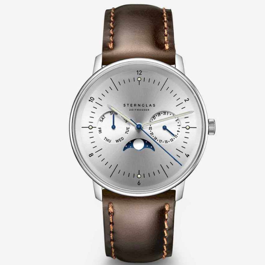 Sternglas S01-NM52-BR03 Naos Mondphase Herrenuhr