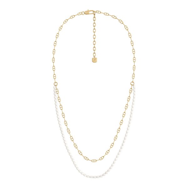 Fossil - Halskette, Heritage, 40.5+5CM, Goldfarben