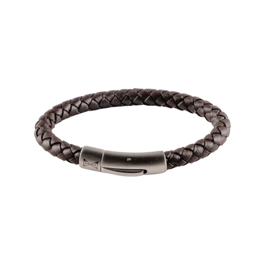 AZE Jewellery AJ-BL401-B Iron Single String Brown Junior Armband