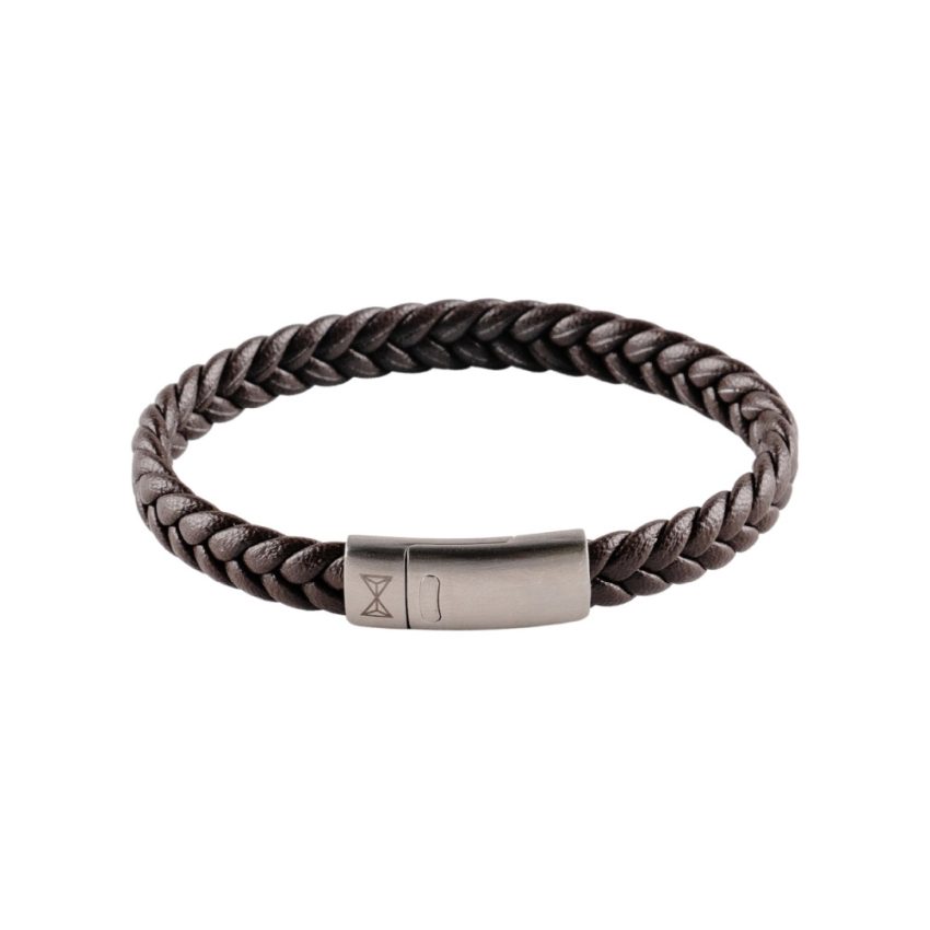 AZE Jewellery AJ-BL403-B Signle Flat String Brown Junior Armband