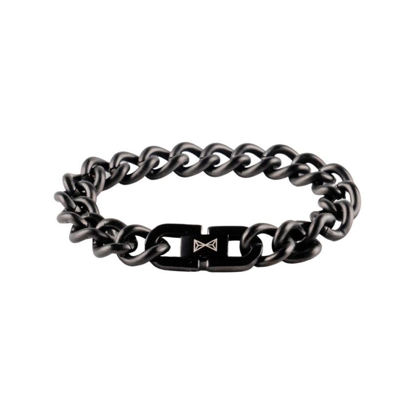 AZE Jewellery AJ-BM401-B Gourmette Satin - Noir Junior Armband