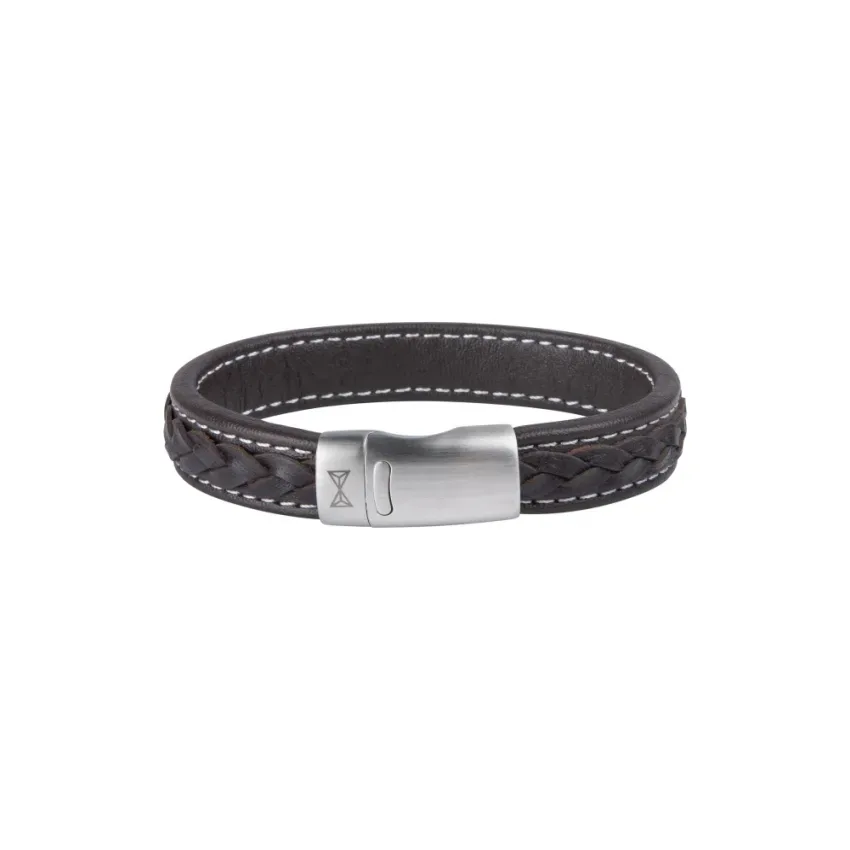AZE Jewellery AZ-BL015-B Retro Wave Brown Herren Armband