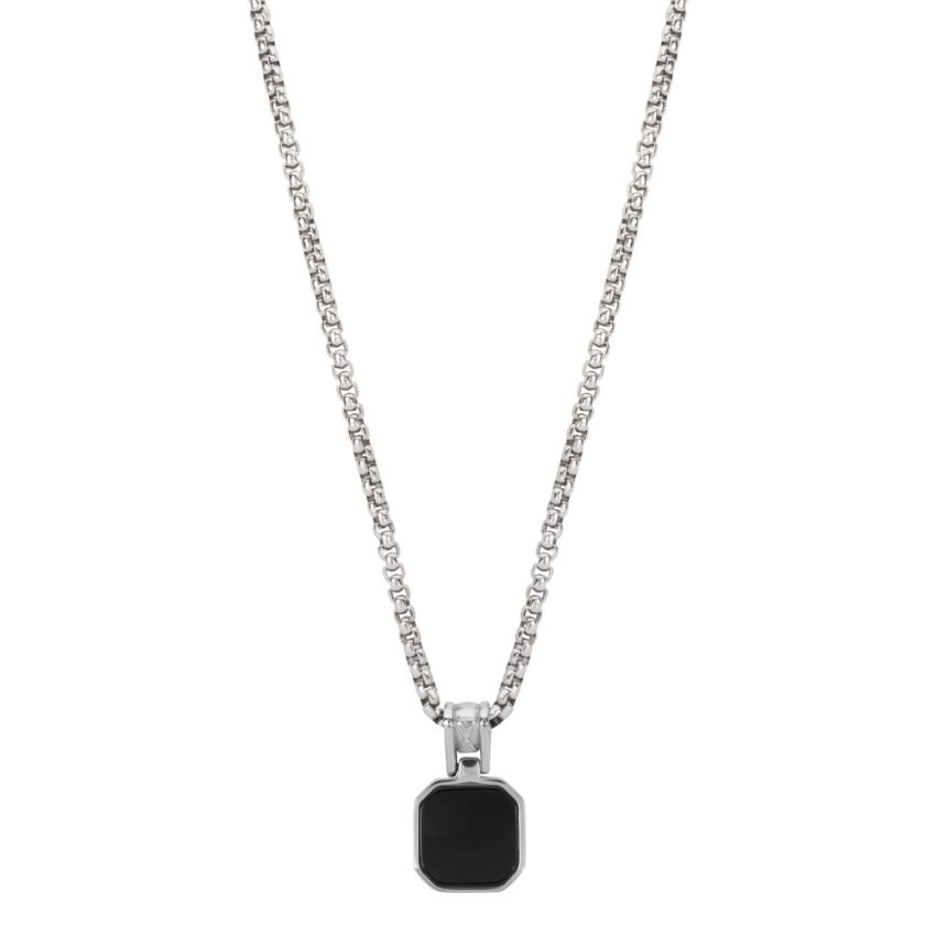 AZE Jewellery AZ-NL010-A Rolo Onyx Rocks Herren Halskette
