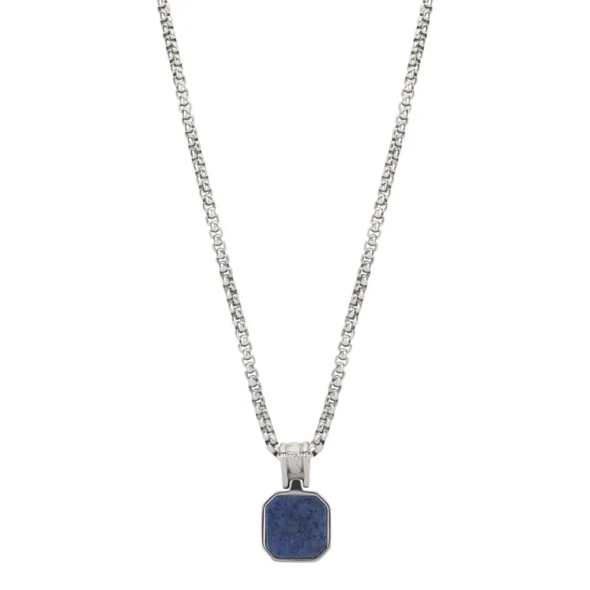 AZE Jewellery AZ-NL012-A Rolo Lapis Rocks Herren Halskette