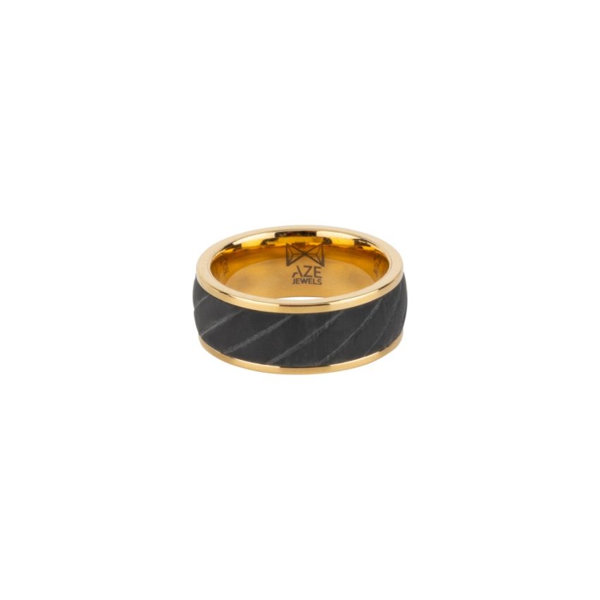 AZE Jewellery AZ-RG007-A-0 Carbon Dore Herren Ring