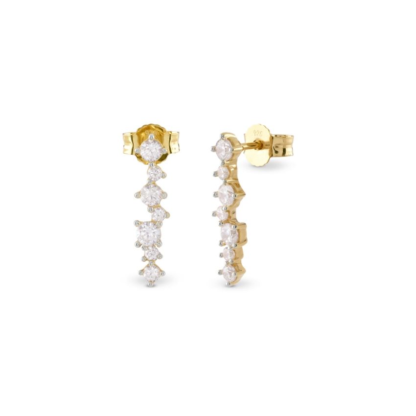 Guess - Ohrstecker, Jardin, 18mm, Gold
