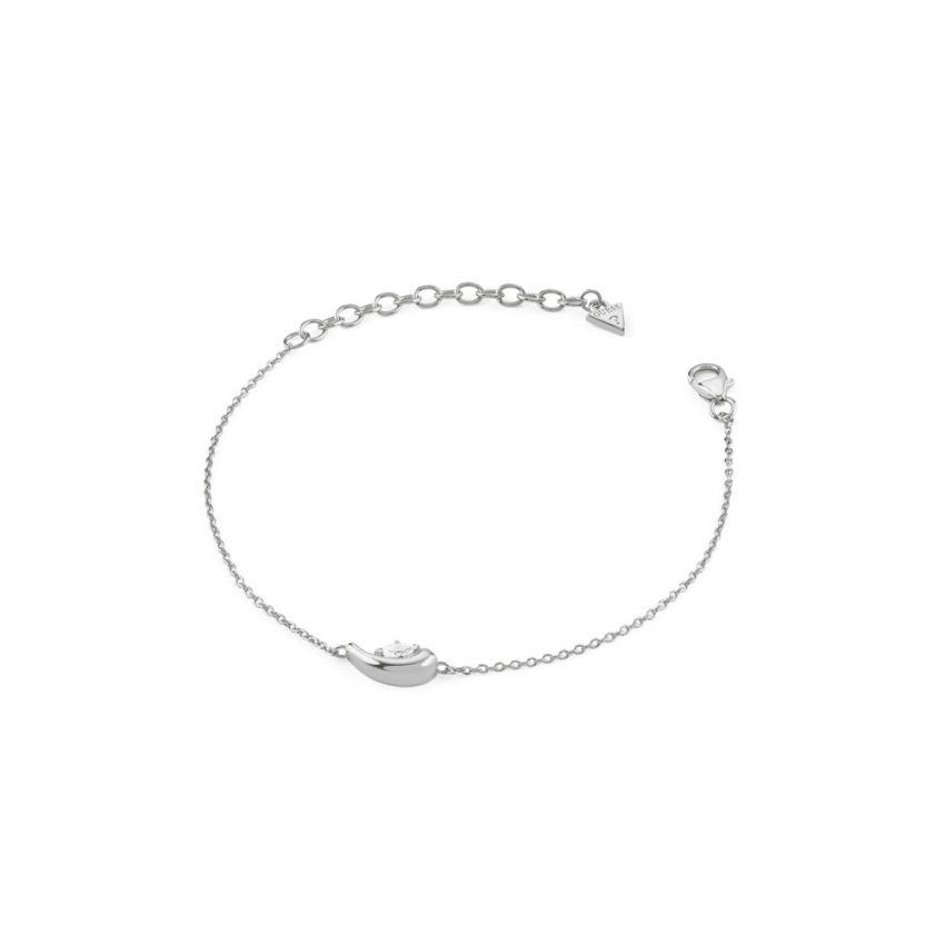 Guess Silver JSBB05090JWRHS Double Wave Damen Armband